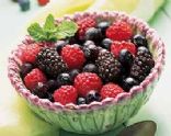 Refrigerator oatmeal, blackberries 
