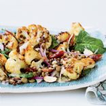 Roasted Cauliflower Salad with Lentils and Dates 