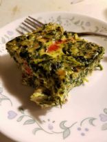 Roasted Red Pepper Bacon Spinach Frittata (Bree)