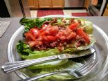 Romaine Hearts with Bacon Crumbles and Tomato