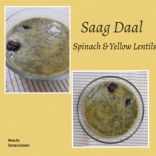 Saag Daal (Spinach & Yellow Lentils)