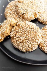 Sesame Tahini Almond butter cookies Vegan