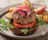 Shallot Tarragon Mushroom Burgers