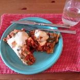 Skillet Spinach & Zuchini Lasagna