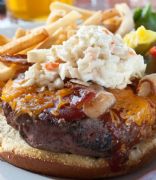Slim Fast Healthy Recipe: Cheeseburger with Peppery Coleslaw