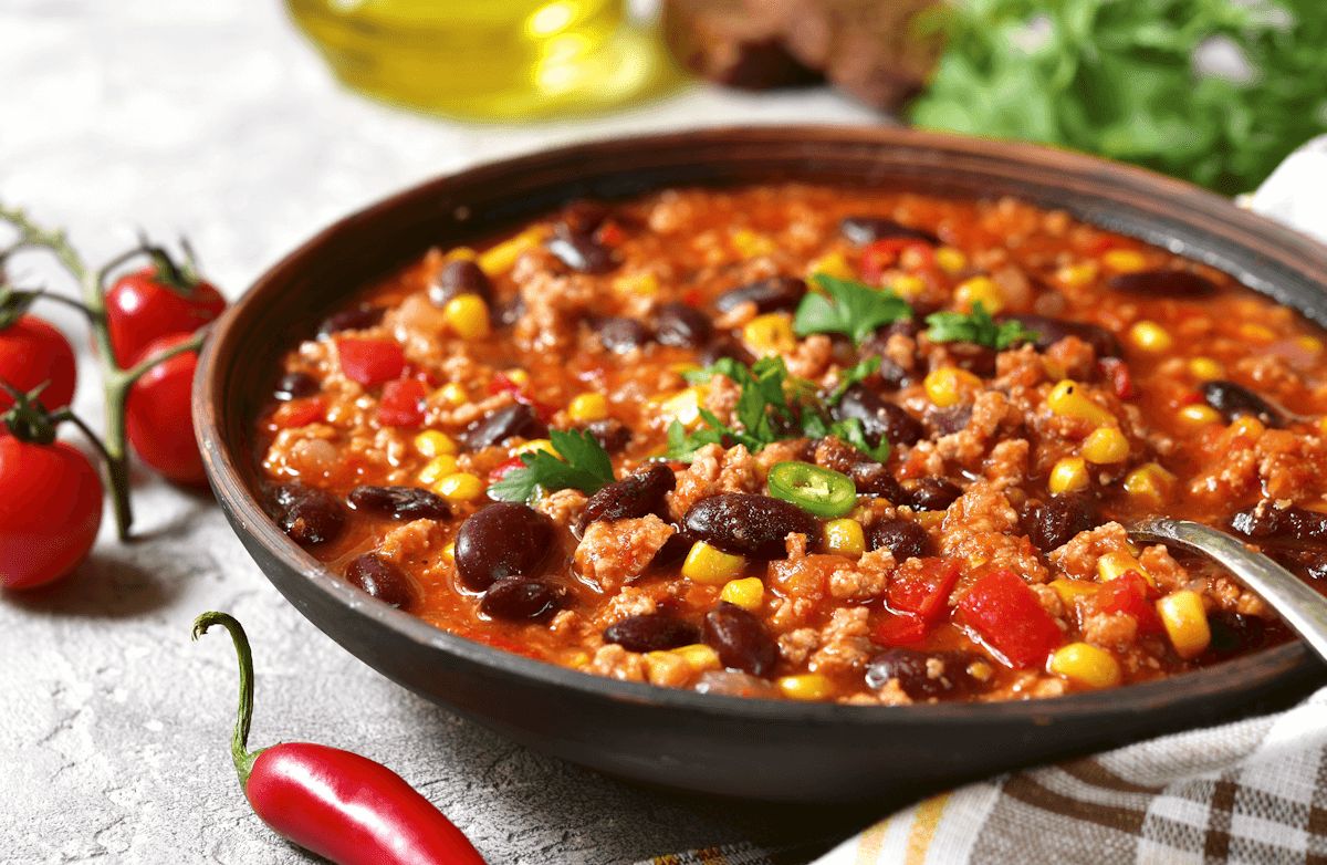 Slow Cooker Chili With Corn Black Beans And Ground Turkey Recipe
