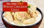 Slow Cooker Spicy White Chicken Chili