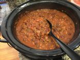 Slow-Cooker Three Bean Wheat Berry Chili