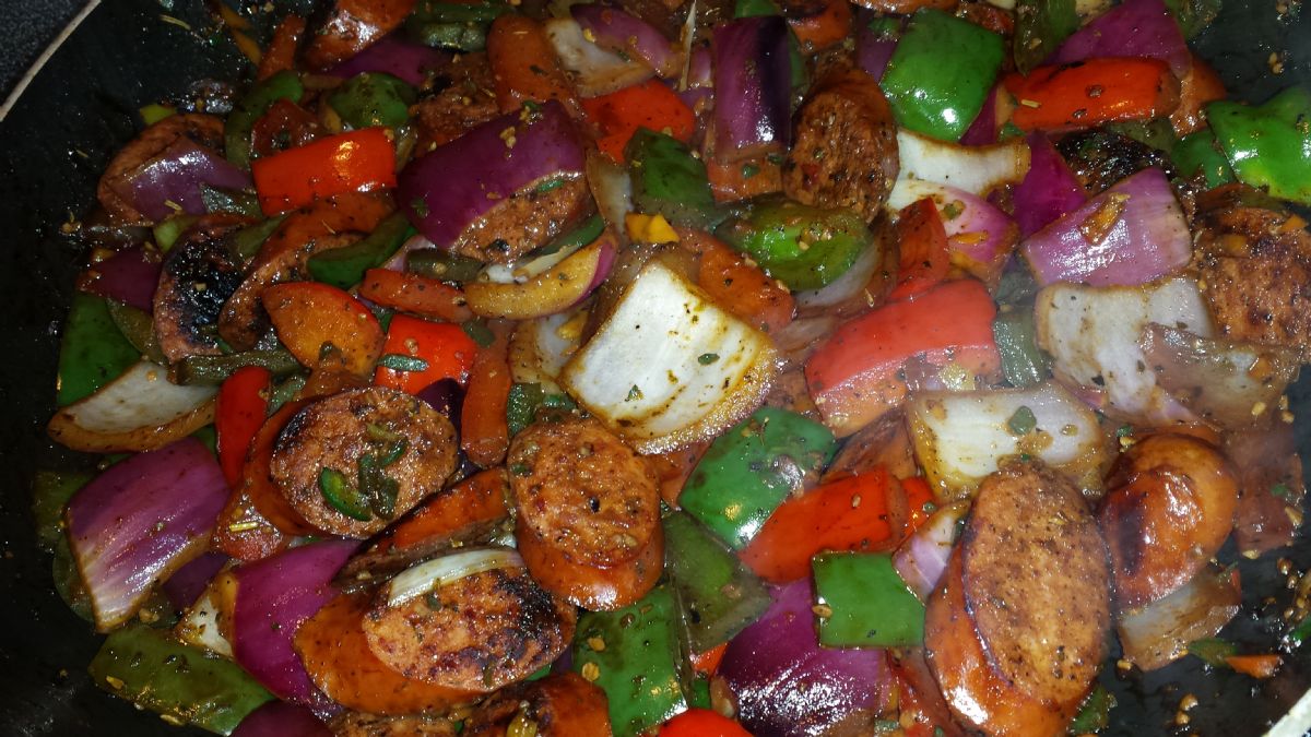 Smoked Turkey Sausage With Peppers And Onion Recipe