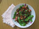 Snow Peas and Daylily Blossoms Stir Fry
