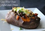 Spicy Black Bean Stuffed Sweet Potato