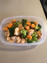 Spicy Chicken Broccoli and Sweet Potato 