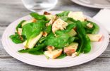 Spinach, Apple, Walnut Salad with Balsamic Vinaigrette