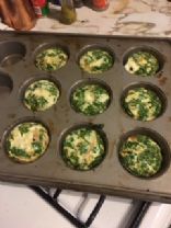 Spinach, Bacon, GoatCheese & Onion Eggwhite bakes