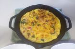 Spinach, Tomato, and Prosciutto Frittata