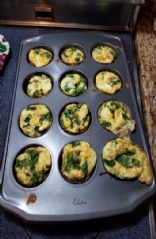 Spinach and egg muffins