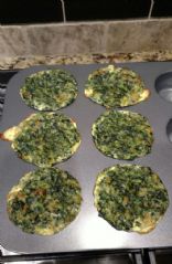 Spinach quiche muffin