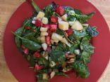 ADL spinach  strawberries pepitas almonds and apple salad