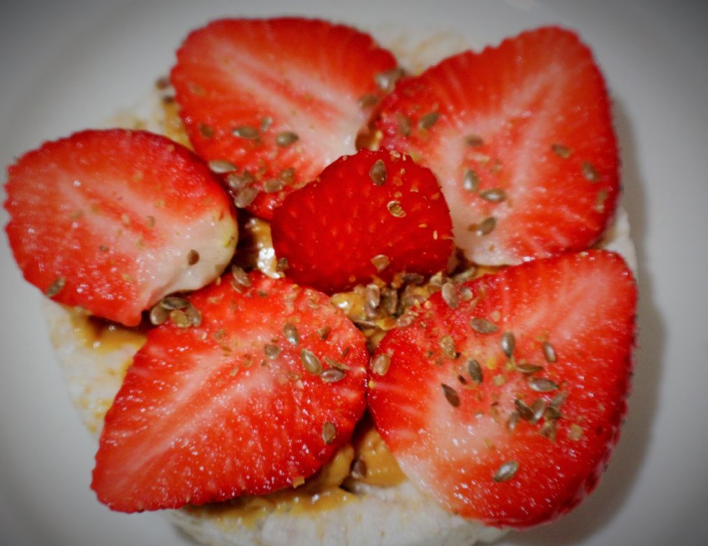 Strawberry Vanilla Yogurt Rice Cake Recipe SparkRecipes