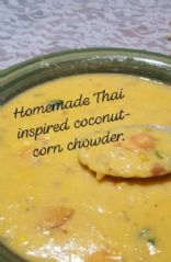 Thai-inspired coconut corn chowder