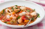 Tilapia & Shrimp with Asian Style Vegetables Soup