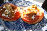 Tomato and Onion Bagel Thin Sandwich