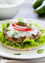 Turkey Burger with Cilantro Aioli