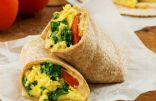 Veggie packed breakfast burrito