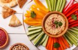 Veggies with Smoked Tofu Spread Dip