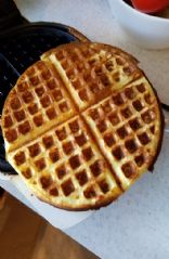 Waffles,  low carb low calorie (half recipe)