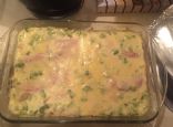 Zucchini and ham white lasagna 