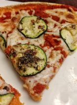 Zucchini-roni Pizza on Cauliflower Crust