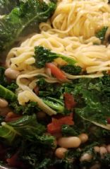 Tuscan Kale and White Bean Linguine