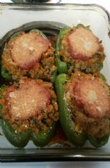 Ground Turkey Stuffed Peppers with Zuccini and Carrots