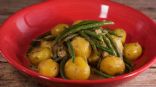 baby yukon gold potatoes with french green beans