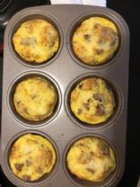 Egg sausage and cheese muffins