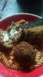 cheese stuffed meatballs