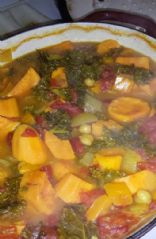 Kale, sweet potato & Chickpea stew