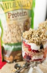 Homemade strawberry and granola Parfait