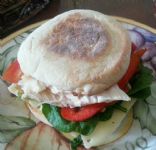 english roasted chicken muffin