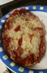 Flatbread pepperoni pizza