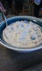 Overnight blueberry oatmeal