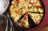 leek pea and pepper frittata