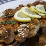 pork scallopine with creamy mushroom sauce