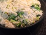 rice with Broccoli Onion and Peppers