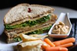 vegan turkey & mayo sandwich