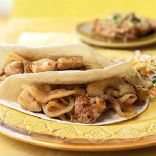 Apple and Onion Chicken Soft Tacos