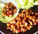 Chicken and Cashews in Lettuce Cups