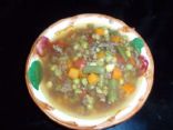 Kristin's Vegetable Beef Soup with Lentils (1 cup/serving)