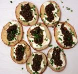 Black Olive Caviar Canapes